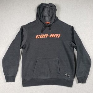 Can-Am BRP Performance‎ Pullover Hoodie Charcoal Gray Orange Logo Men's S/P